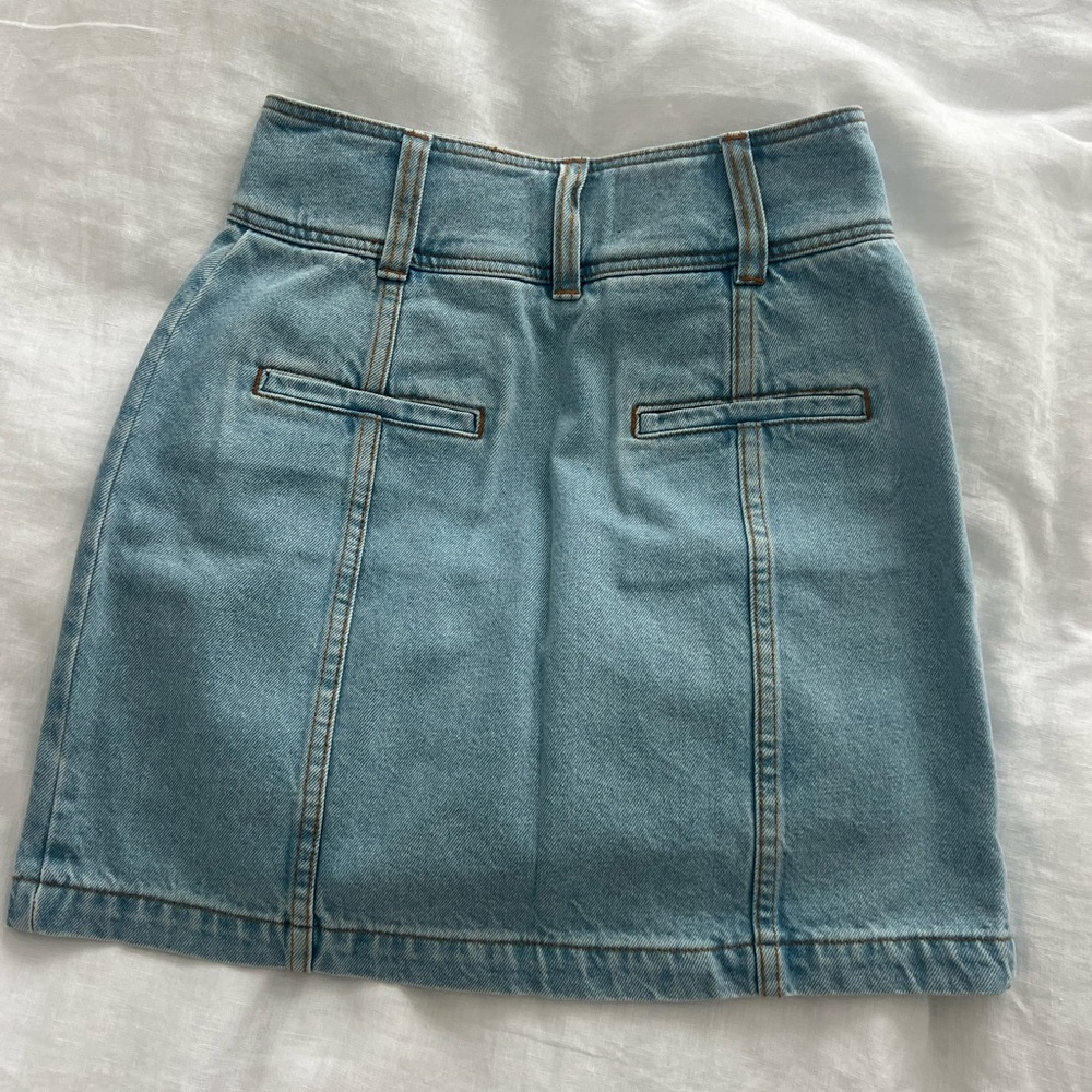 Sézane Light Blue Denim Skirt - Picture 5 of 6